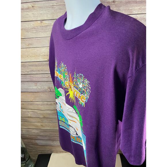 vintage 1992 WHEELS OF TIME ROD & CUSTOM JAMBOREE T SHIRT XL 23x29 - Picture 10 of 10